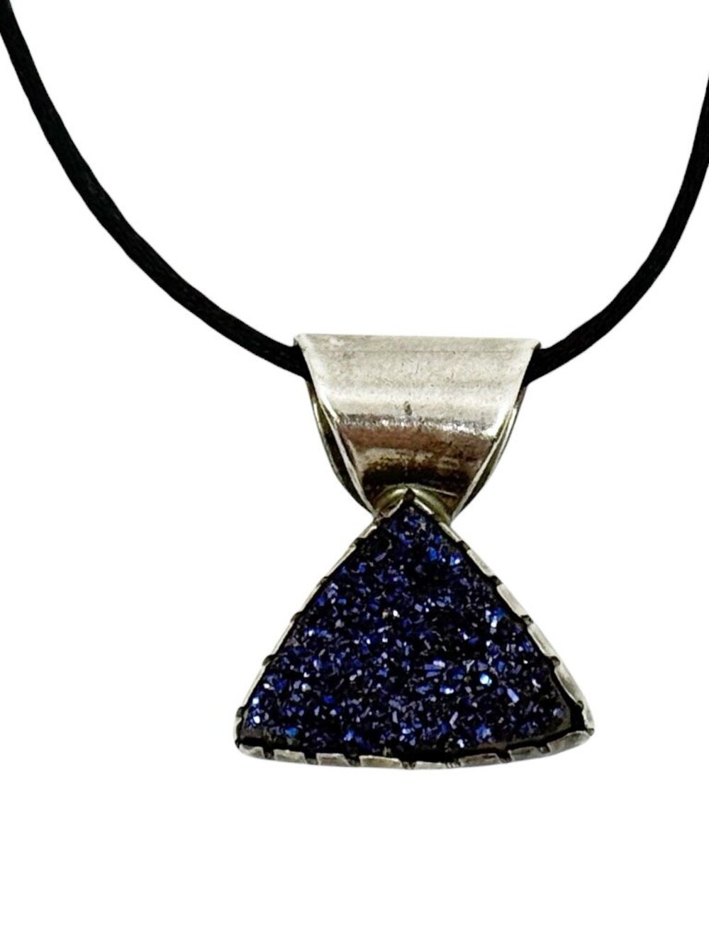BH Zuni Sterling silver druzy pendant - GM1013